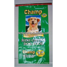 Promocionais pp tecidos sacos de alimentação animal à venda